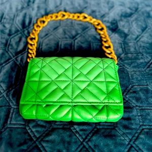 Quilted Zara Bag - Green